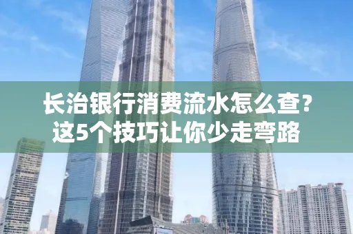 长治银行消费流水怎么查?这5个技巧让你少走弯路