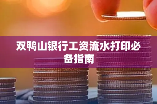 双鸭山银行工资流水打印必备指南