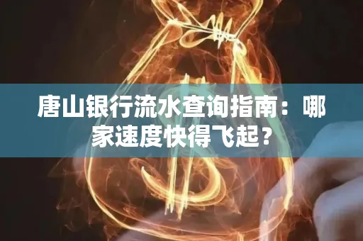 唐山银行流水查询指南:哪家速度快得飞起?