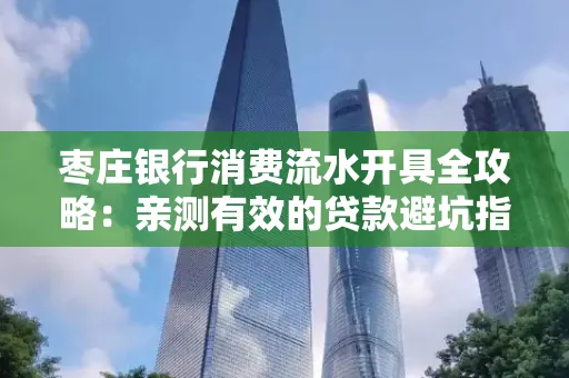 枣庄银行消费流水开具全攻略：亲测有效的贷款避坑指南